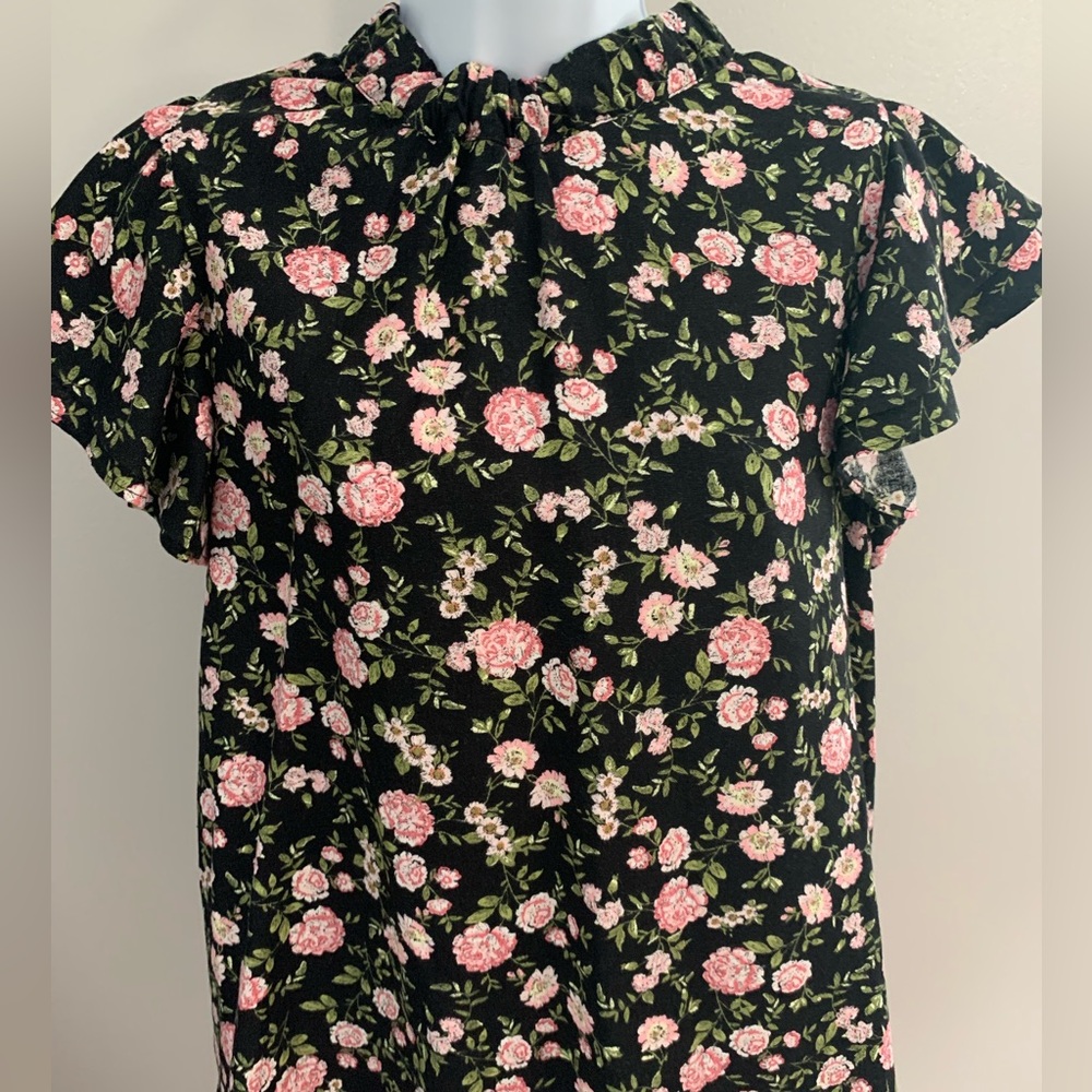 Who What Wear Linen Blend Top